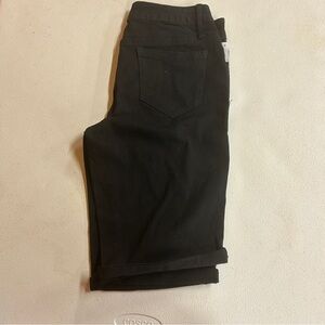 NWT AG Denim Black Denim Bermuda Shorts - Size 10